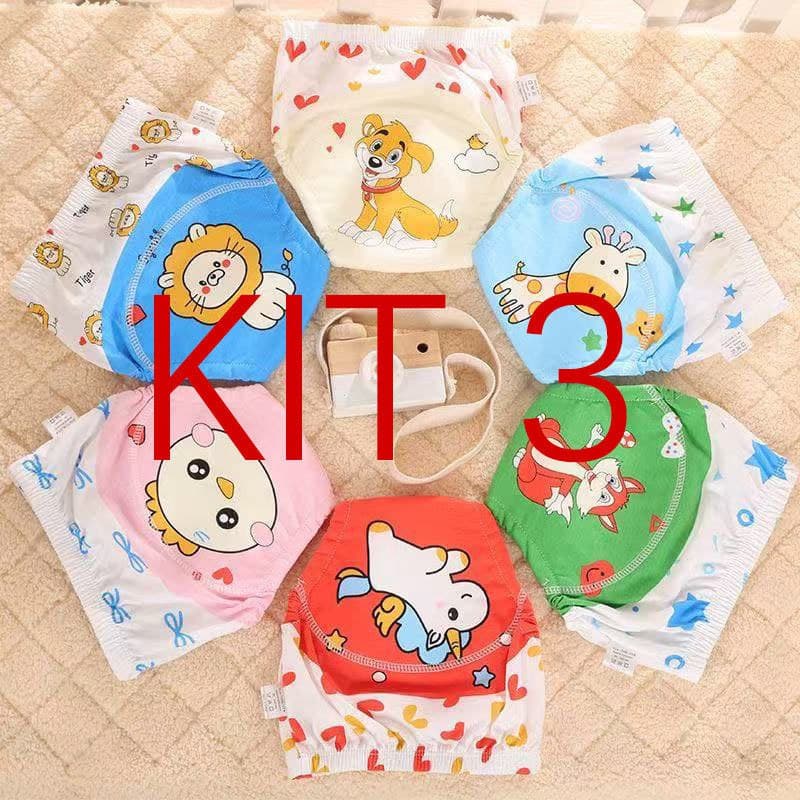 Kit 3 Calças Infantil Treinamento